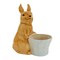 11" Ceramic Bunny with White Basket